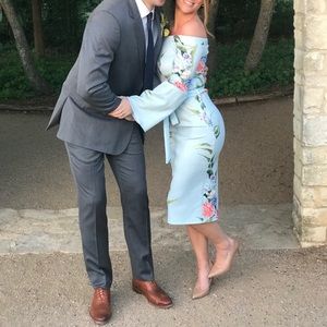 True Violet Bardot dress